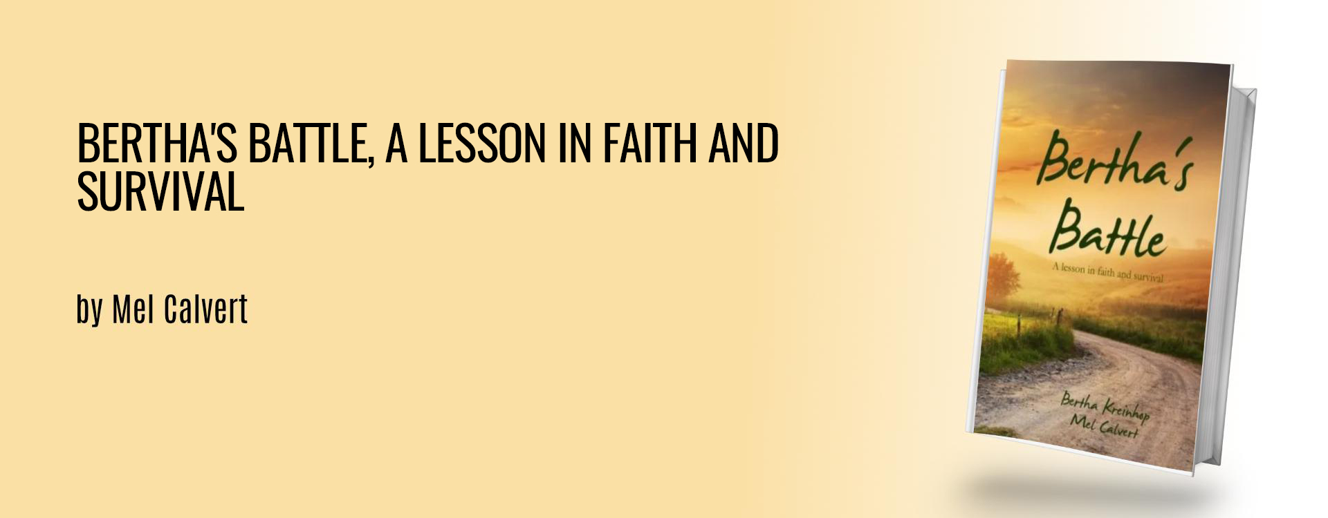 A yellow banner with the words " lessons in faith and life ".